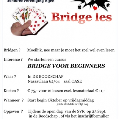 Leer bridgen! Lessen voor beginners