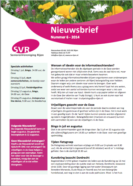 nieuwsbrief 2014 06