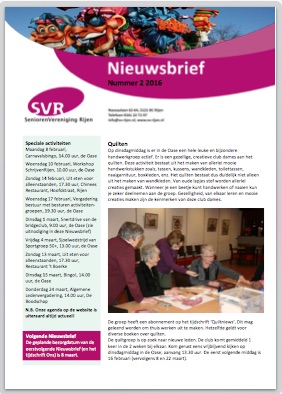 nieuwsbrief 2016 02