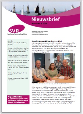 nieuwsbrief 2016 06