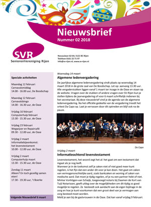 nieuwsbrief 2018 02