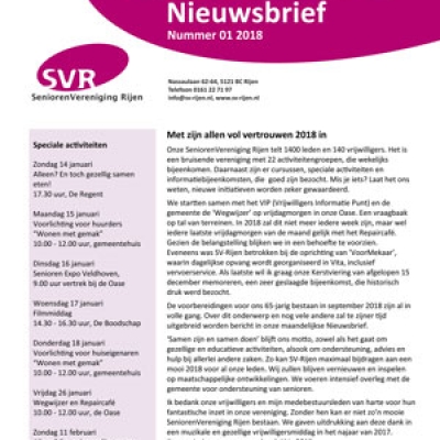 nieuwsbrief 2018 01 - 