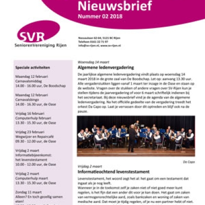 nieuwsbrief 2018 02 - 