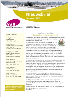 2019 01 nieuwsbrief