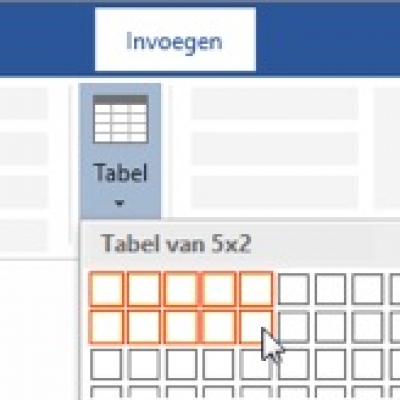 tabelinvoegen - 