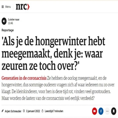 NRC: Coronacrisis en ouderen