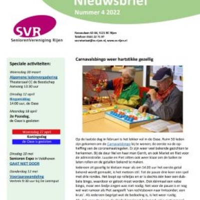 Digitale nieuwsbrief april staat online