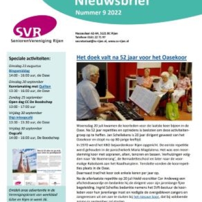 Digitale nieuwsbrief september 2022