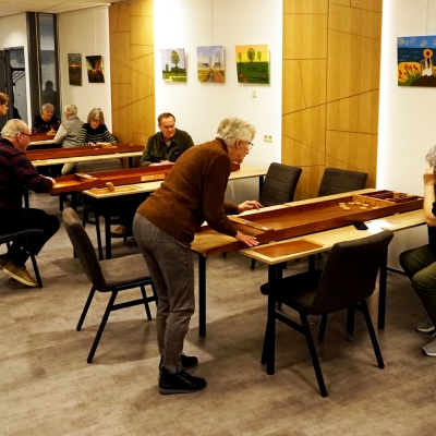 Enthousiasme bij open dag Sjoelen