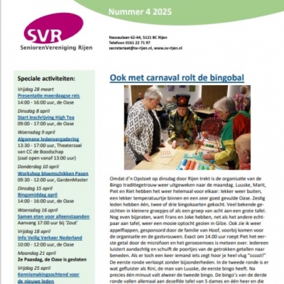 Digitale nieuwsbrief april 2025 online