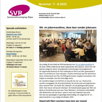 Digitale nieuwsbrief juli-augustus 2025 online